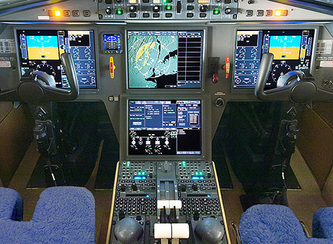 Falcon Jet cockpit